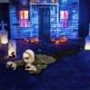 Halloween zombie decorations with sparkling eyes and spooky sounds
