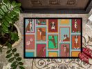 Lots of Flashy Fawn Boxer Doormat Front Door Mat Indoor Outdoor Rugs for Entryway, Non Slip Washable Low Pile, 24H X 36W