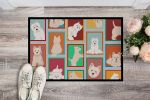 Lots of Westie Doormat Front Door Mat Indoor Outdoor Rugs for Entryway, Non Slip Washable Low Pile, 24H X 36W