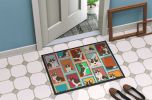 Lots of Brindle Cardigan Corgi Doormat Front Door Mat Indoor Outdoor Rugs for Entryway, Non Slip Washable Low Pile, 24H X 36W