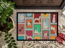 Lots of Dalmatian Doormat Front Door Mat Indoor Outdoor Rugs for Entryway, Non Slip Washable Low Pile, 24H X 36W
