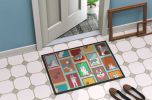 Lots of Grey Siberian Husky Doormat Front Door Mat Indoor Outdoor Rugs for Entryway, Non Slip Washable Low Pile, 24H X 36W