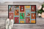 Lots of Flashy Fawn Boxer Doormat Front Door Mat Indoor Outdoor Rugs for Entryway, Non Slip Washable Low Pile, 24H X 36W