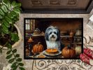 Havanese Fall Kitchen Pumpkins Doormat Front Door Mat Indoor Outdoor Rugs for Entryway, Non Slip Washable Low Pile, 24H X 36W