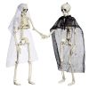 Halloween Skeletons 2 Pcs, Full Body Posable Joints Skeletons Decoration